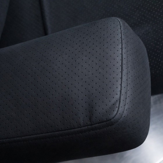 Image 1 of Swivel Relax Armchair — Chromed Rotating Base — Contemporary Lounge Comfort OVERVIEW 