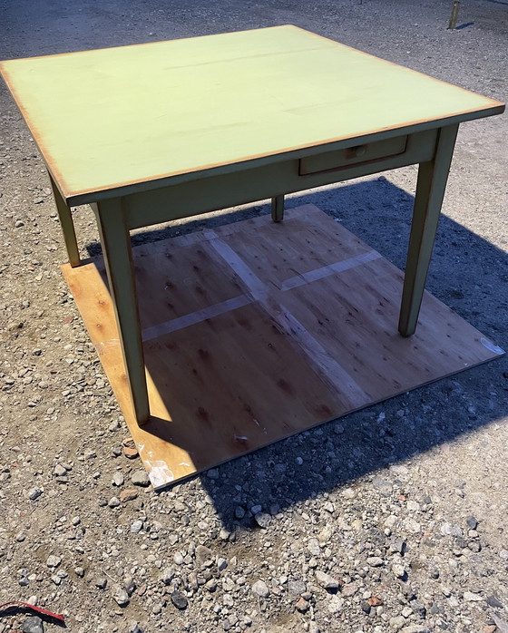 Image 1 of Dining table with 4 drawers by Henri Quinta for Campagne Premiere