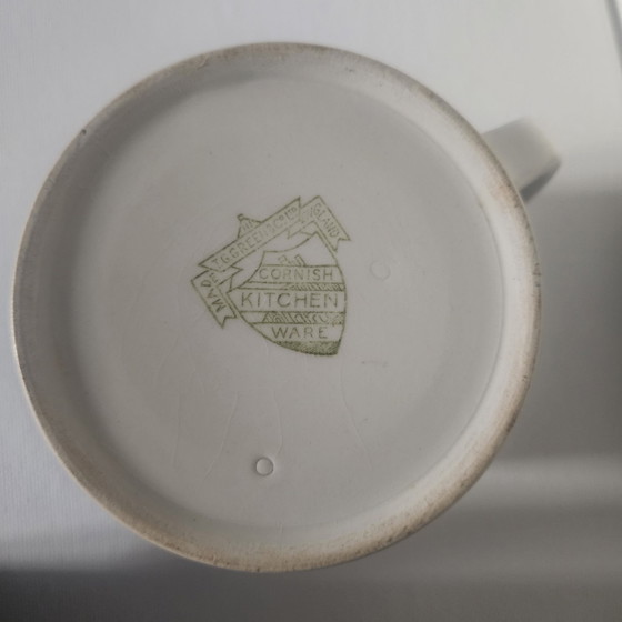 Brocca Vintage T.G. Green Cornishware - Blu e Bianco - Green Shield 1930s-1950s – Stoviglie, Ceramica (photo 2 of 5)
