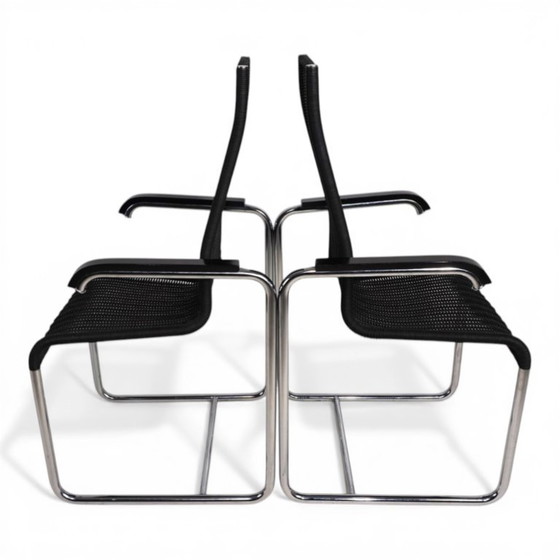 Image 1 of Ensemble de 2 chaises cantilever Tecta D25 avec accoudoirs, par Axel Bruchhäuser, 1980
