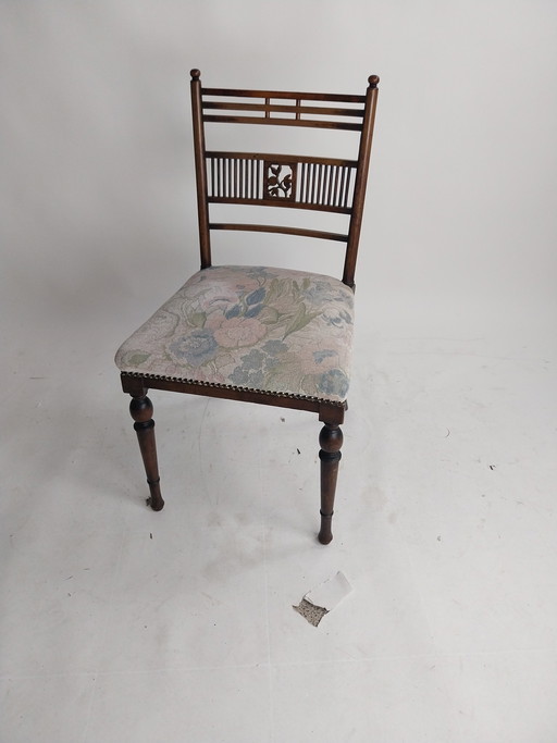 1 x British Aesthetic Movement chair attributed to H. W. Batley
