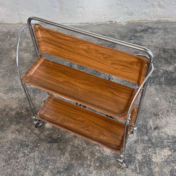 Image 1 of DDR Folding Service Trolley, 1970
