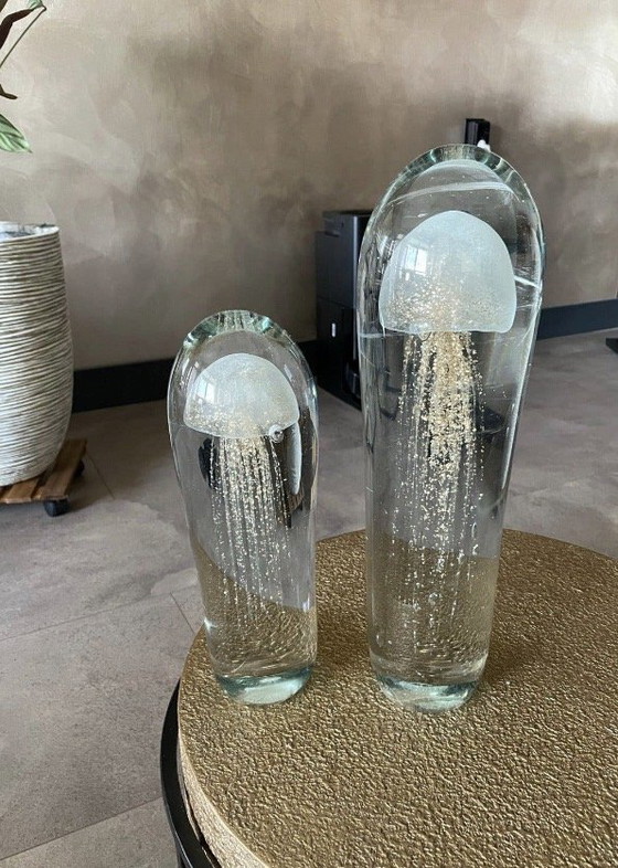 Glass Jellyfish Deco - Two Large Jellyfish Decoration – Decorative Objects (photo 4 of 5)