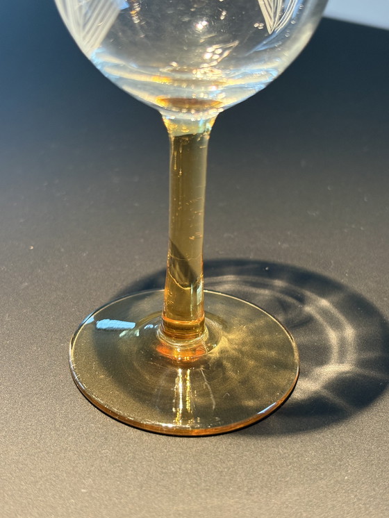 Image 1 of Service Art Déco (années 1930) composé de deux verres à porto et d'un verre digestif