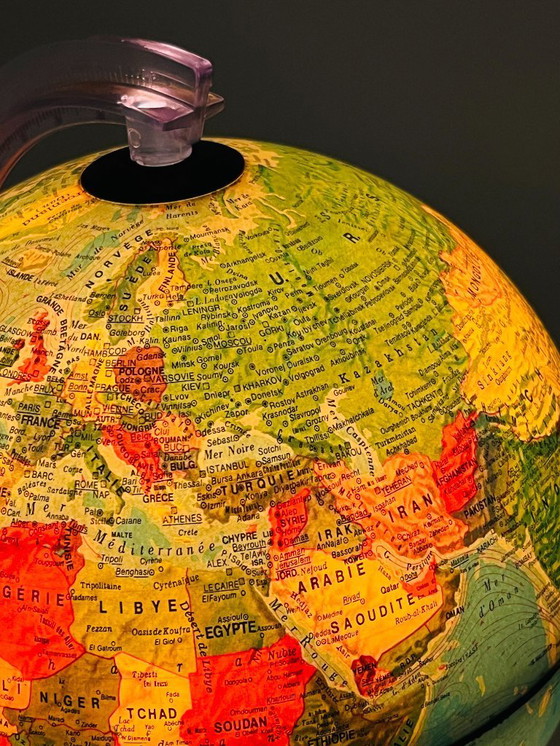 Image 1 of Vintage wereldkaart