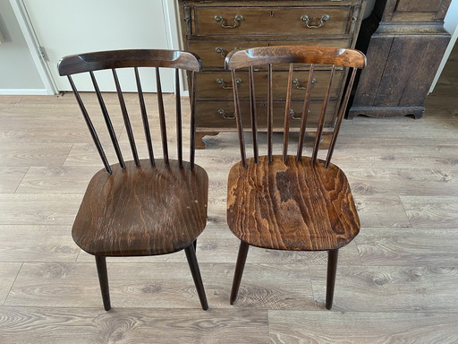 Set di 2 sedie in legno Ironica TON - Design di metà secolo