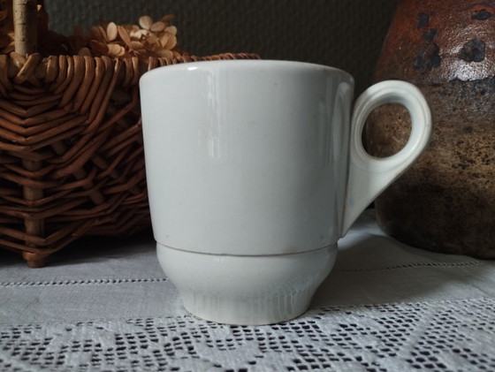 Image 1 of Creil Montereau LM&Cie - Antike Steinguttasse, 19. Jahrhundert.