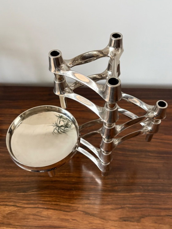 Image 1 of Nagel & Stoffi per BMF - set di candelieri modulari + ciotola anni '70