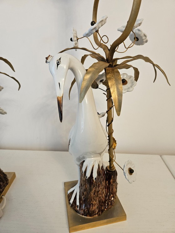 Image 1 of Lamps/vintage, a pair of unique Mangani lamps,Italy, 1960s/1970s.