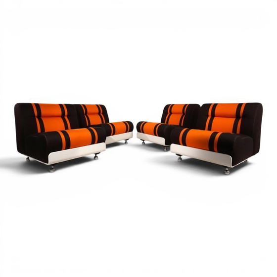 Image 1 of Cor Concha 4-delige modulaire bank in Space Age-stijl van Jo Otterpohl, 1970