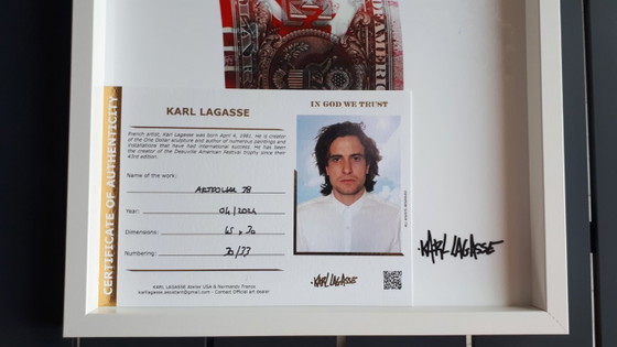 Karl LAGASSE - New Art Dollar 38 - Artist's Silkscreen Print – Lithographs & prints, Plexiglass (photo 5 of 10)