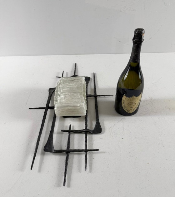 Image 1 of Sculptural brutalist wall lamp/wall light, Germany, Honsel Leuchten, 1960s