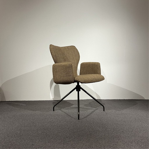 HEDesign Ralfie dining chair (set of 6) – eetkamerstoelen, Plastic, Textile
