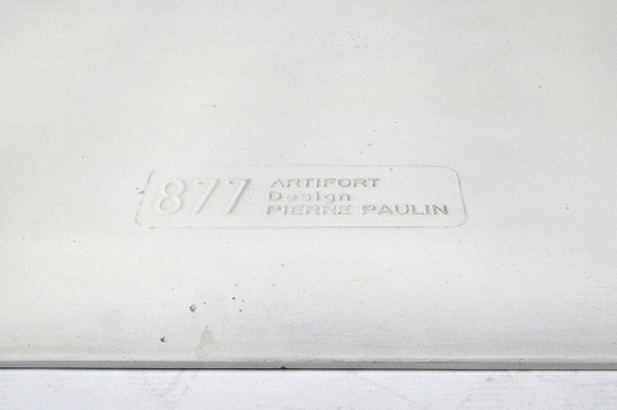 Image 1 of Artifort 877 Beistelltisch – Pierre Paulin – Original weiß – 1965