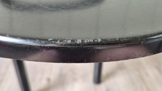 Image 1 of Ensemble vintage de deux tabourets noirs POLO Kartell