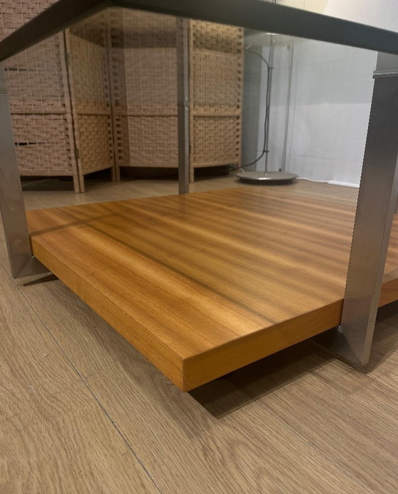 ZGAN Rolf Benz Salontafel Garantie – Glass, Wood (photo 4 of 5)