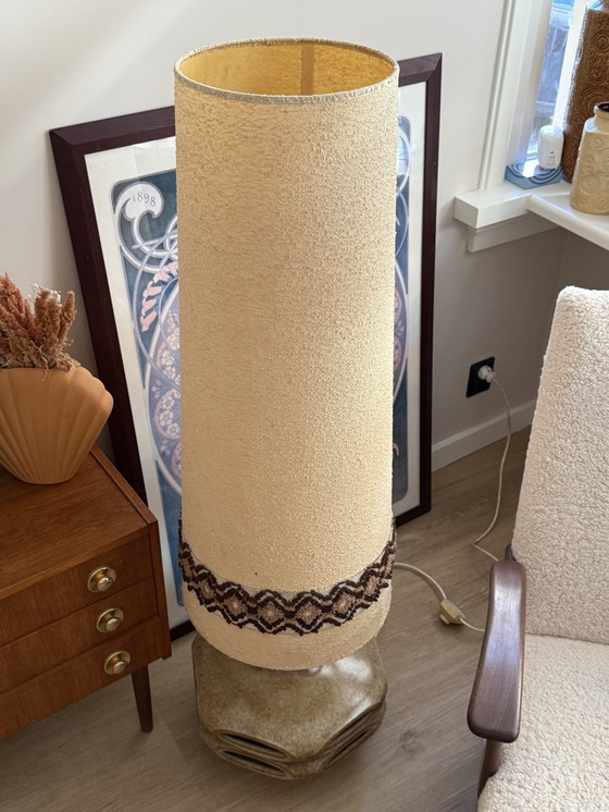 Image 1 of Lampada da terra vintage della Germania occidentale con paralume