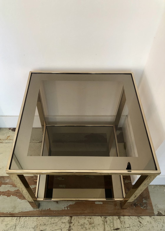 Image 1 of Belgo Chrom Vintage Side Table Gilded