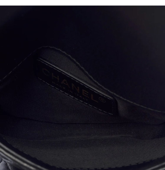 Image 1 of Borsa CHANEL Side Pack in pelle nera - 103216