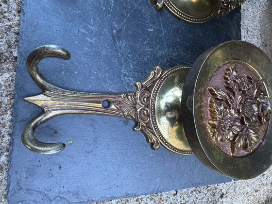 2 large vintage Italian brass Coat racks (photo 4 of 11)