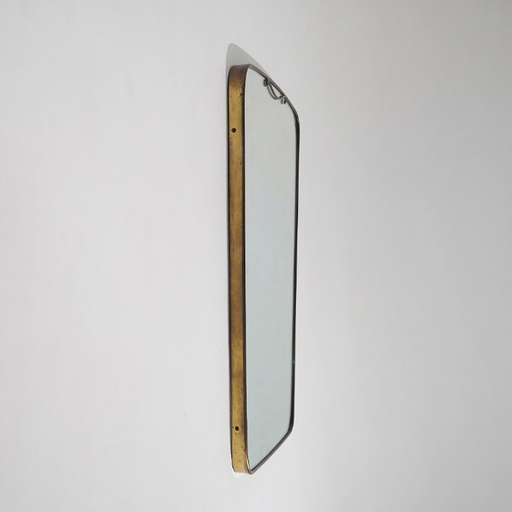 Wandspiegel mit Messingrahmen, 1950er Jahre – Glass (photo 4 of 12)