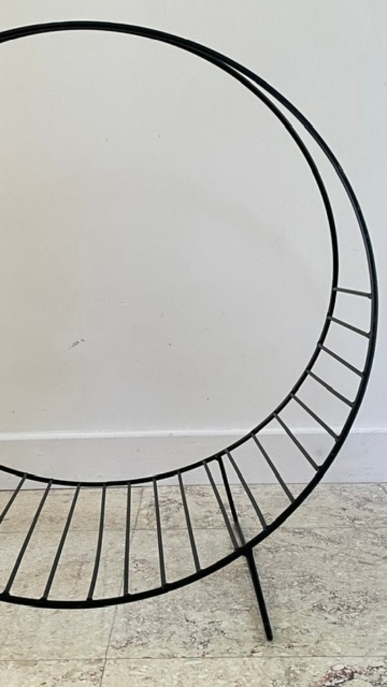 Vintage Magazine Rack Log Holder – Metal (photo 30 of 44)