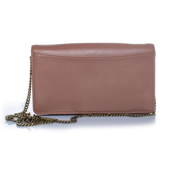 Image 1 of Borsa da sera Polina in pelle con bordo smerlato di See By Chloe.