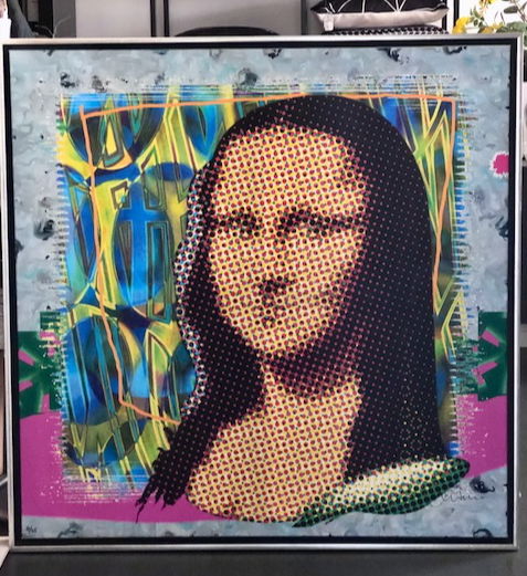 Arturo - Mona Lisa dans un cadre 105 x 105 cm