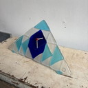 Vintage tafelklok, Murano glas, door Nason & C.