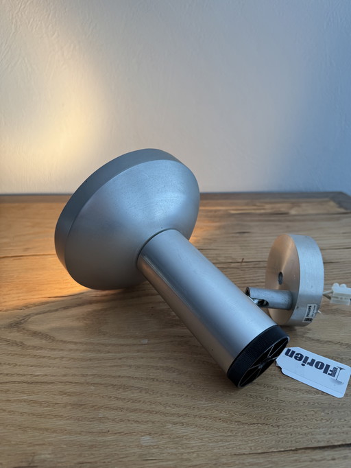 Silver-colored vintage spotlight from Philips Mid Century