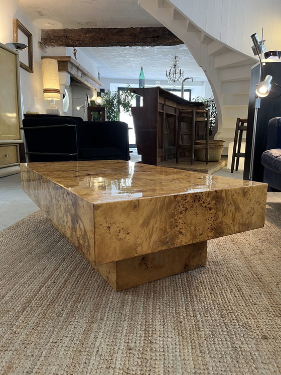 Image 1 of Couchtisch aus Ulmenholz 70er Jahre