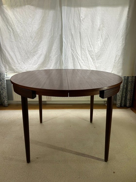 Hans Olsen „Roundette“ für Frem Røjle – Tisch + 6 Stühle – Dänisches Design – Esszimmergarnitur, Wood (photo 4 of 19)
