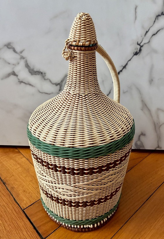 Bottiglia scoubidou vintage, 41 cm – Oggetti decorativi, Glass (photo 2 of 7)