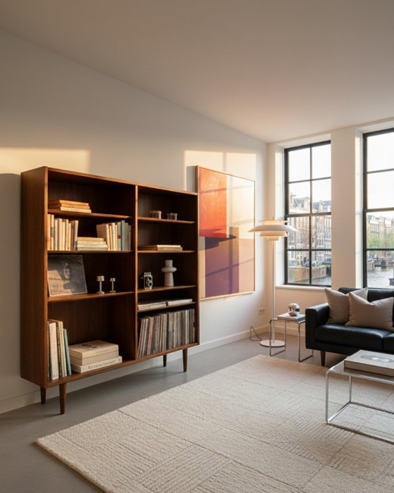 Image 1 of Vintage palissanderhouten boekenkast van Poul Hundevad, Denemarken, jaren 1960