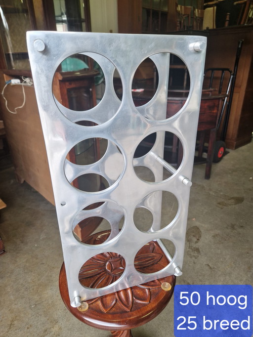 Portabottiglie in metallo 50x25