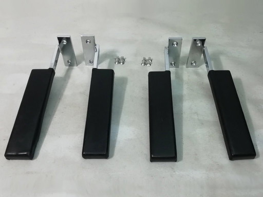 1x Set di braccioli per poltrona in pelle GIRSBERGER 1600 LOUNGE CHAIR anni '60 pezzo di ricambio