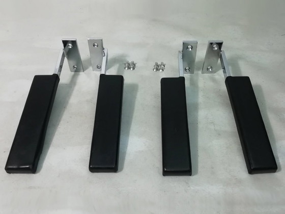 Image 1 of 1x Set di braccioli per poltrona in pelle GIRSBERGER 1600 LOUNGE CHAIR anni '60 pezzo di ricambio