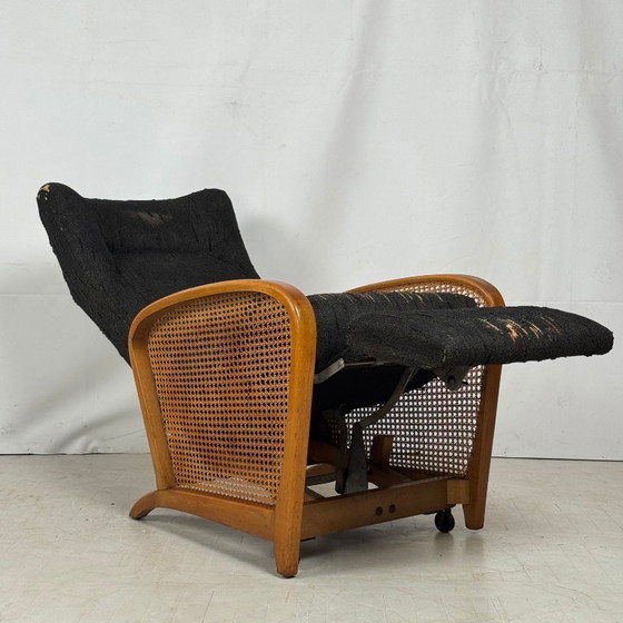 Image 1 of Rattan Side Recliner Chair, 1960s