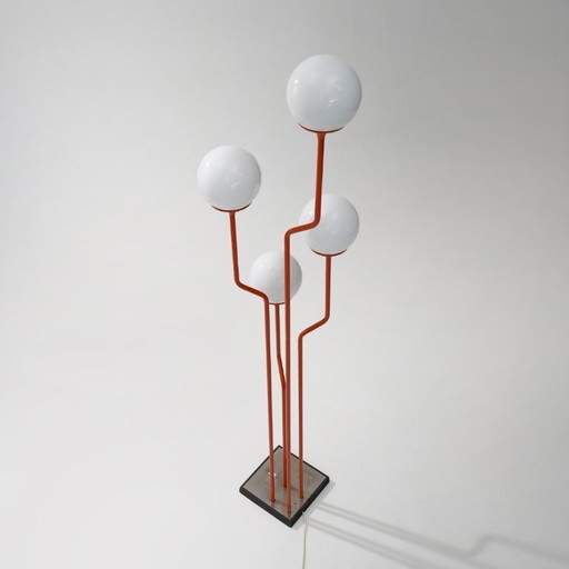 4-light floor lamp by Reggiani, 1970s