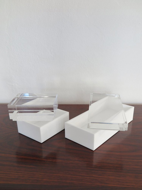 Acrylic glass boxes by Alessandro Albrizzi, 1990s, set of 2, Decorative Objects, Plexiglass (photo 4 of 19)