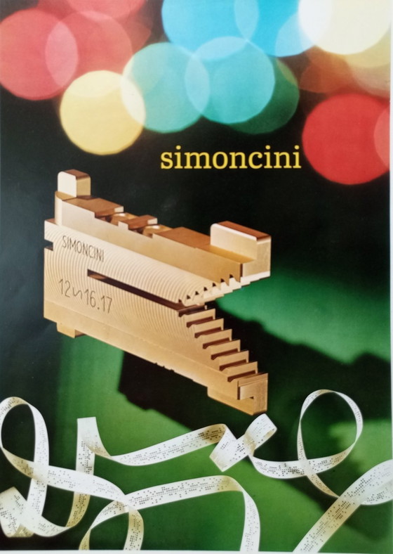 Image 1 of Francesco Simoncini industriell 'Selene' original lithographische Werbung 1960er Jahre