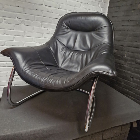 Fauteuil Label de Gerard van den Berg – Cuir, Métal (photo 4 of 10)