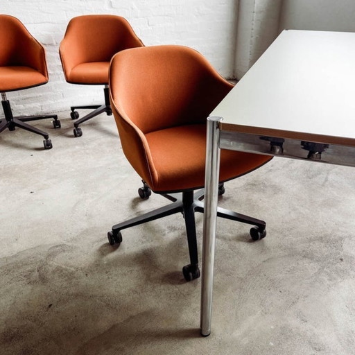 Vitra - Softshell Chair - Bürodrehstuhl - Stoff cognac - TOP Zustand!