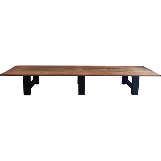 Banc vintage en pin, 1950