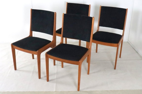 Image 1 of Set 4 IMHA eetkamerstoelen stoelen 'Allendorf' vintage