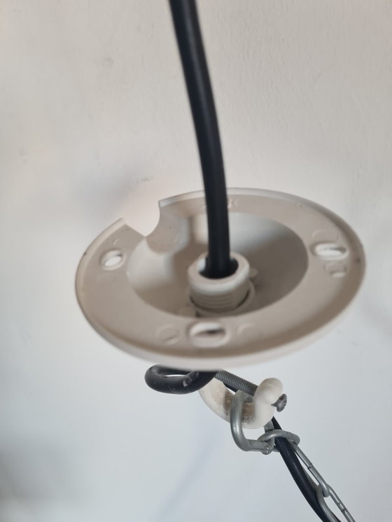 Image 1 of Industrial transformer XL factory lamp - matte white - vintage style