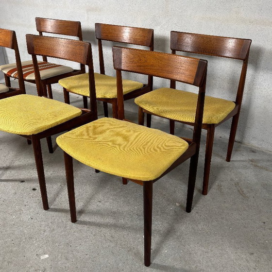 Image 1 of 6 Esszimmerstühle aus Palisanderholz – Rosengren Hansen, Dänemark