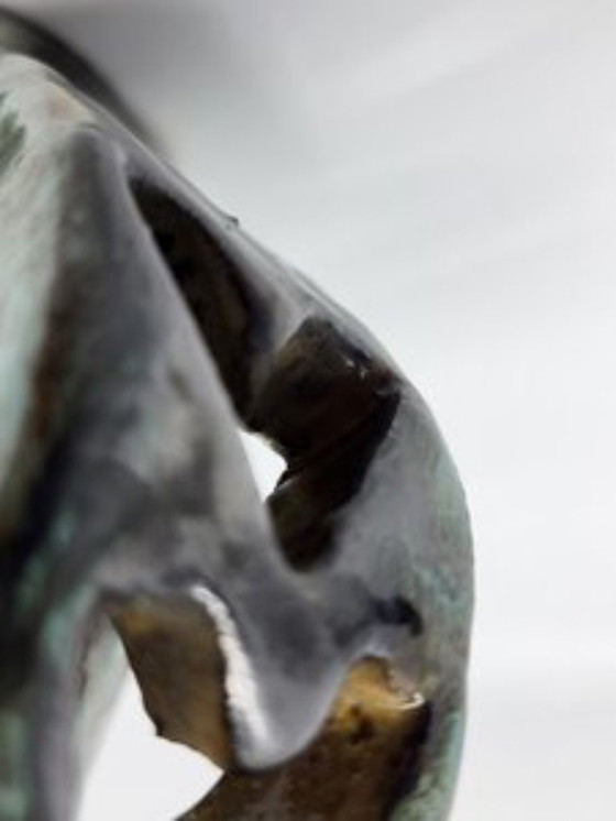 Image 1 of Alexandre Kostanda jarra de cerámica de gres Vallauris Francia 1950