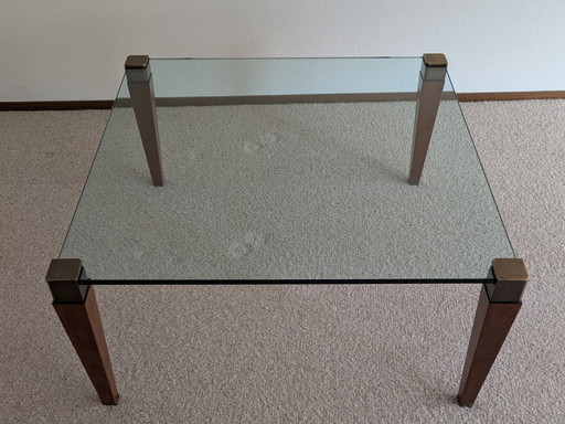 Table basse en verre Ghyczy T56 (grande, n° 3 d'un ensemble de 3)
