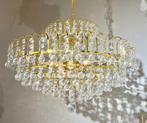 Image 1 of Crystal Large Chandelier Pendant Lamp Crystal Balls